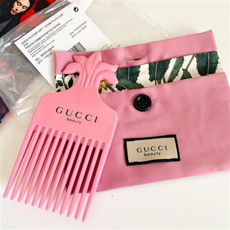 gucci hair comb pink